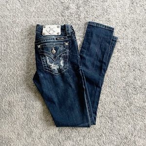 Miss Me Distressed Skinny Jeans Size 26